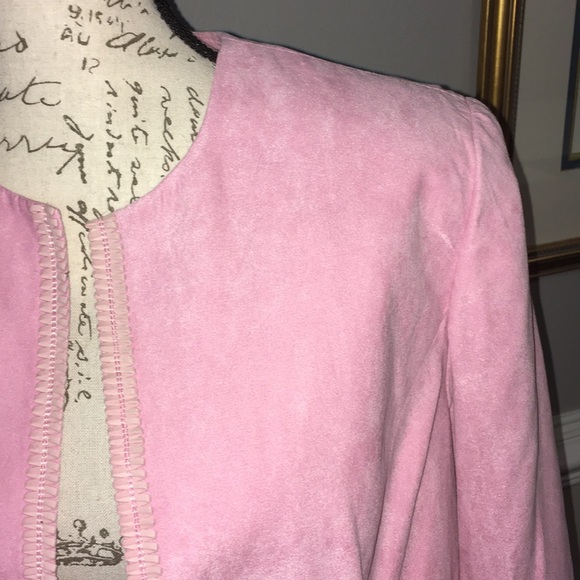 Gorgeous Dress Barn Pink Jacket - elegant trim XL - Picture 5 of 5